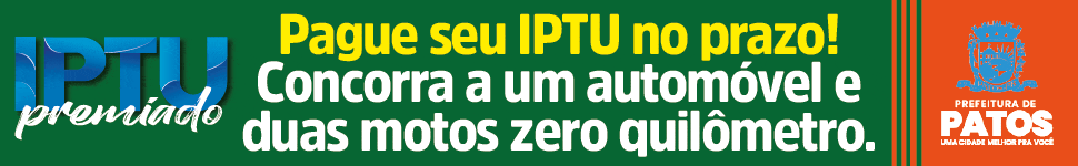 Patos IPTU 2026 - Banner Topo