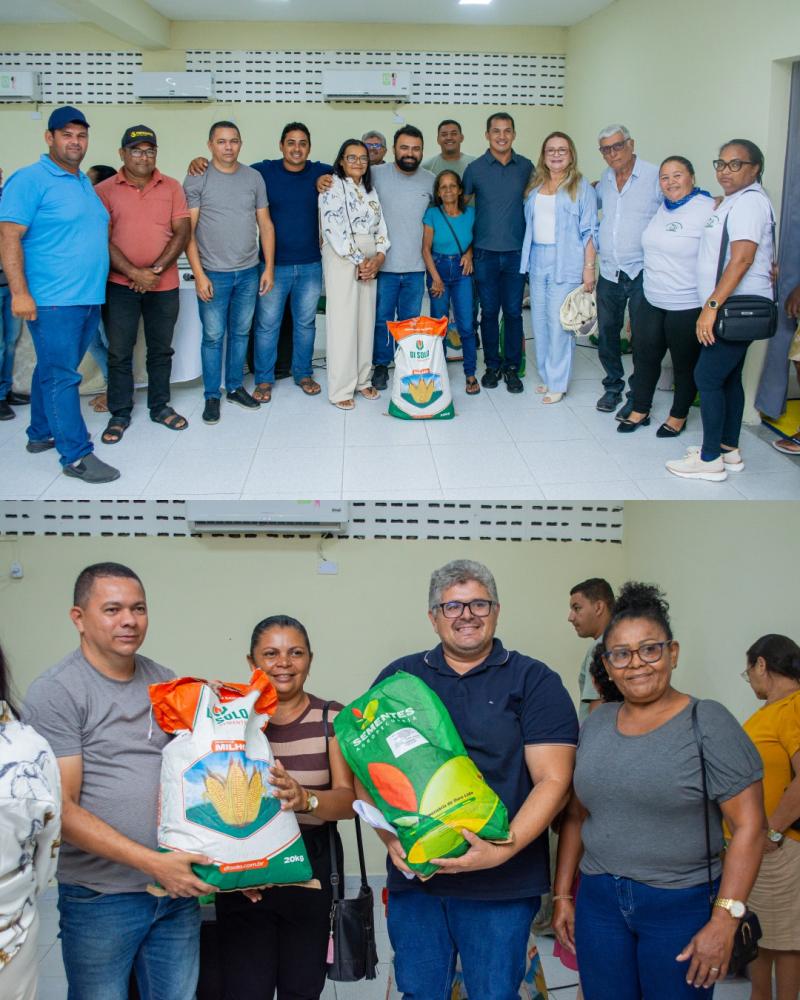 Prefeitura de Rio Tinto entrega sementes de milho e feijão e fortalece a agricultura familiar