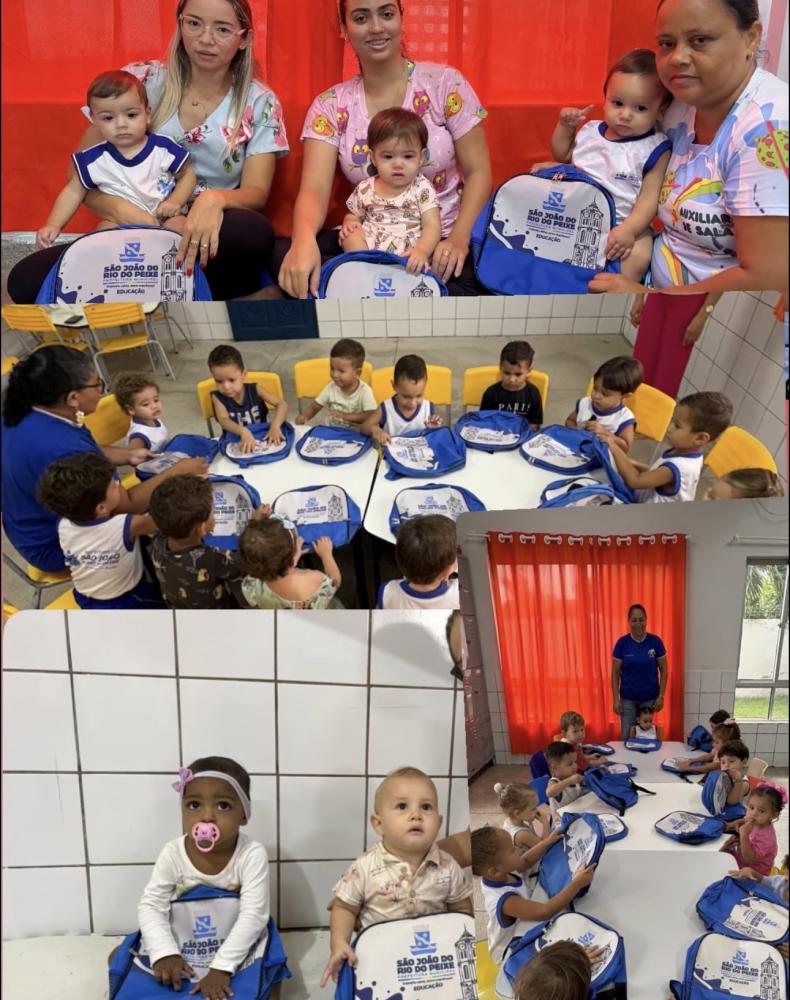 Creche de São João do Rio do Peixe realiza entrega de mochilas e reforça compromisso com a educação