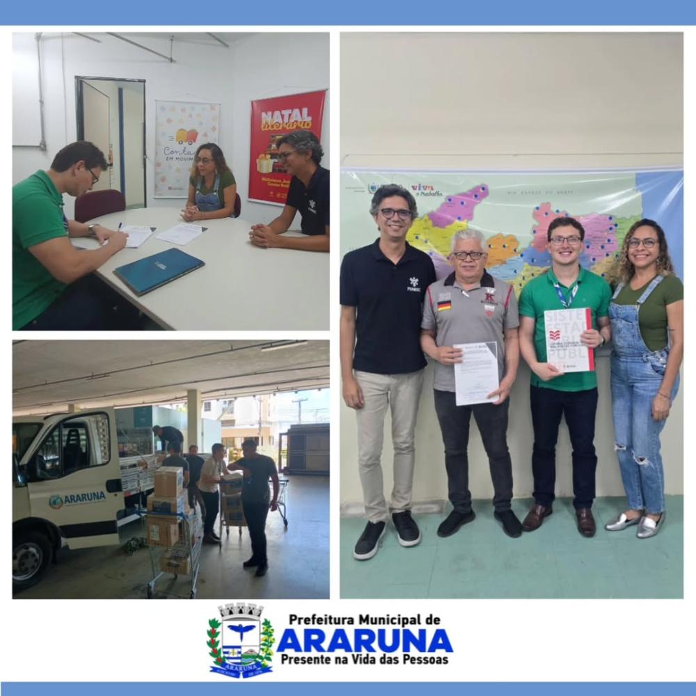 Araruna fortalece acervo cultural com mais de 2 mil livros para a Biblioteca Municipal