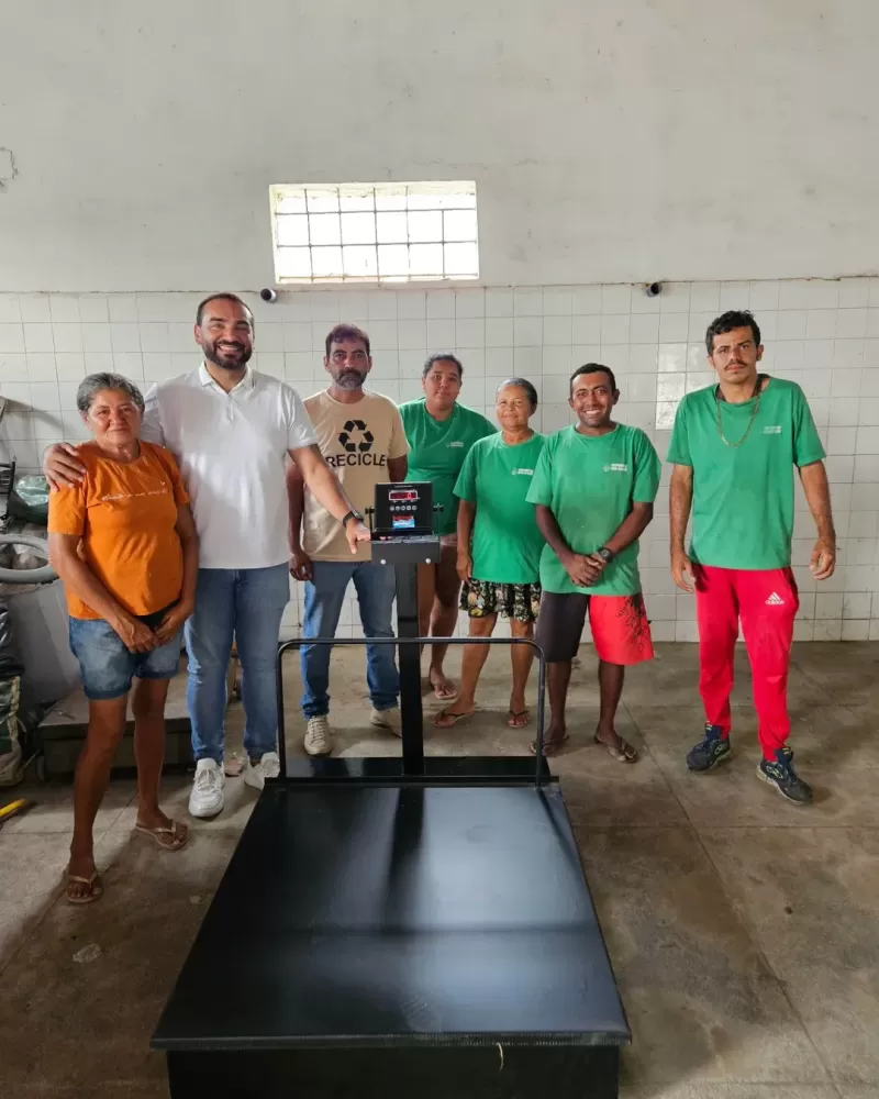 Prefeitura de Ingá entrega balança digital e fortalece trabalho de cooperativa de recicladores