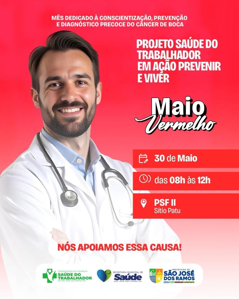 Prefeitura de São José dos Ramos promove ação de conscientização e prevenção ao câncer de boca