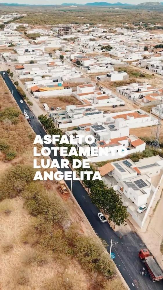 Prefeitura de Patos avança com pavimentação asfáltica e beneficia moradores do Loteamento Luar de Angelita