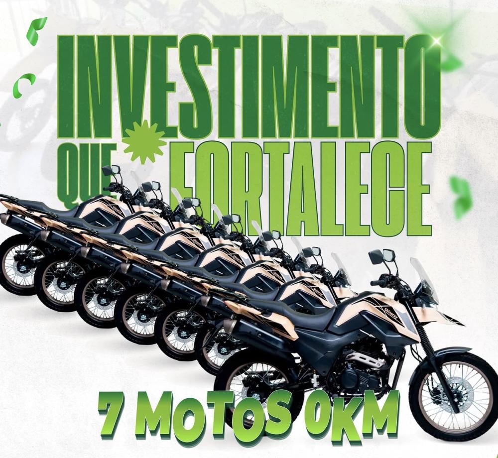 Marizópolis reforça estrutura dos serviços públicos com entrega de sete novas motocicletas