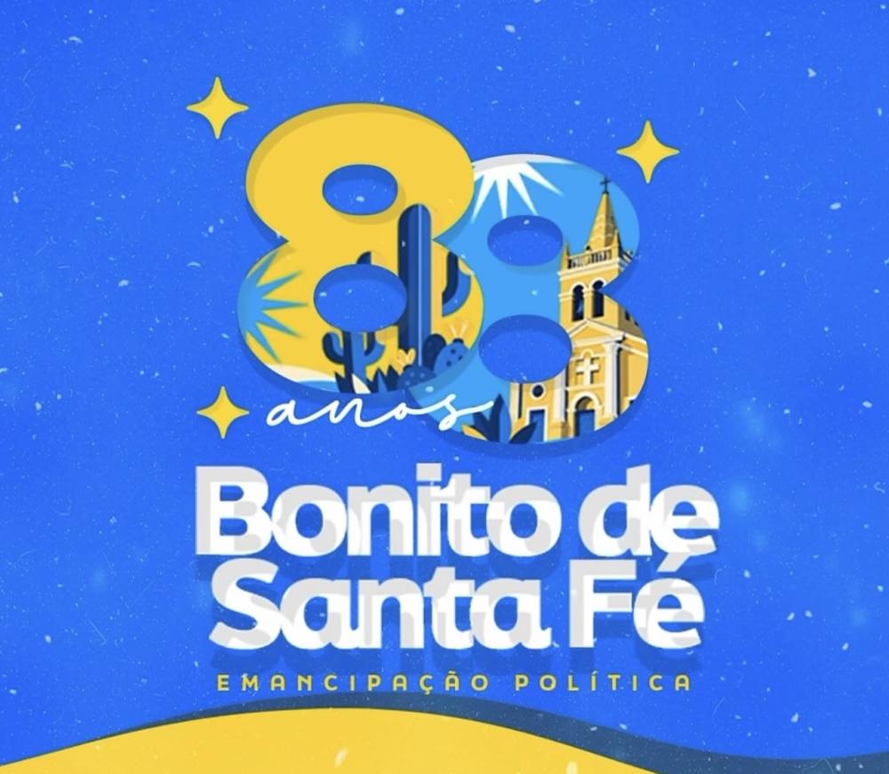 Prefeitura de Bonito de Santa Fé divulga atrações para comemorar os 88 anos de emancipação política