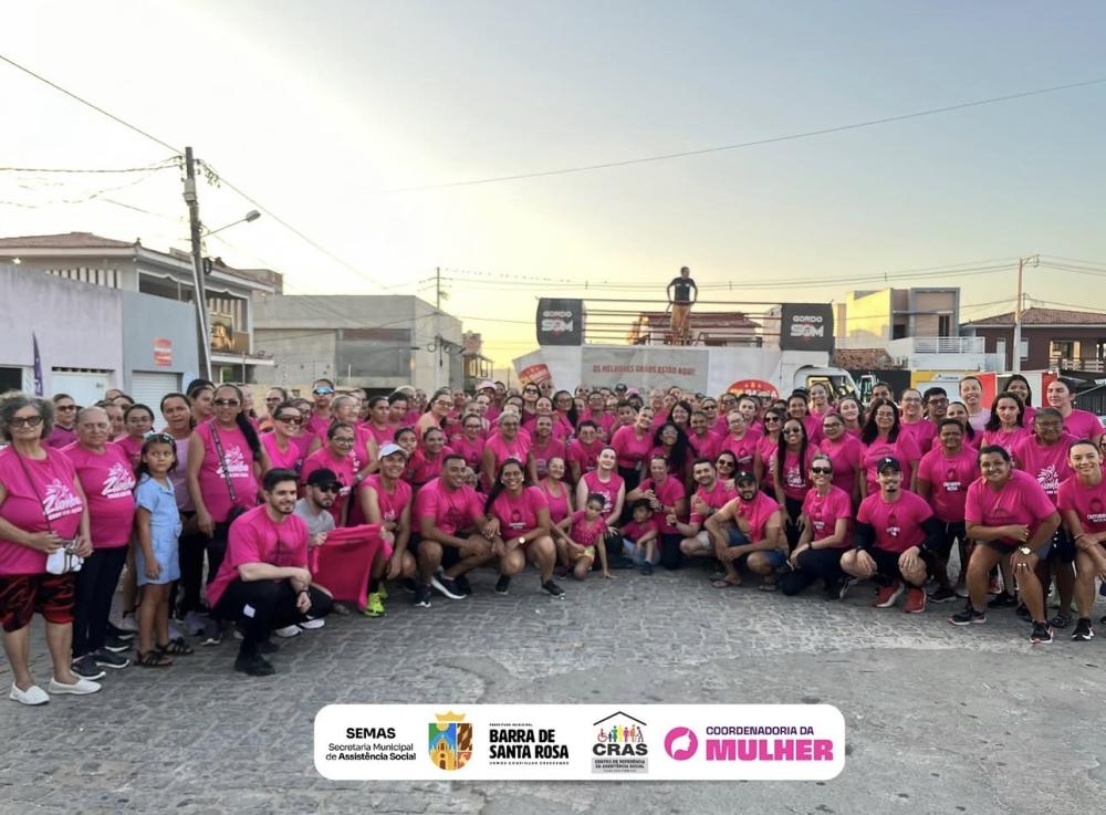 Prefeitura de Barra de Santa Rosa promove Corre Beat com dança, atividade física e conscientização no Outubro Rosa