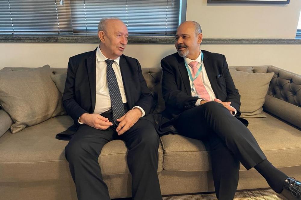 Presidente da FIEP tem encontro com Vagner Freitas do Conselho Nacional do SESI