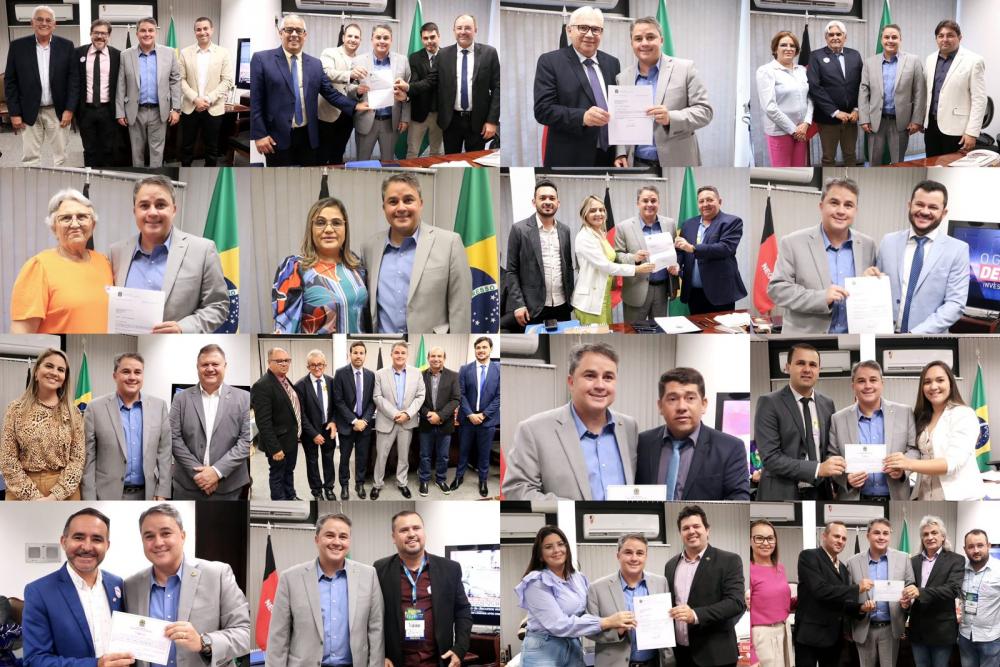 Senador Efraim recebe prefeitos paraibanos e reforça compromisso com os municípios