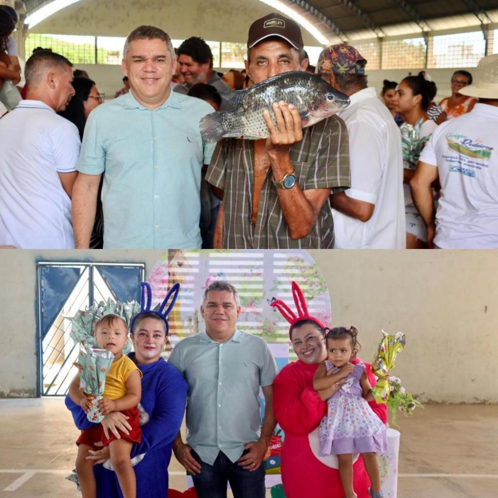 Prefeitura de Diamante distribui Peixes e Ovos de Páscoa para Famílias Carentes do município