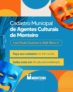 Em Monteiro, Secretaria de Cultura convoca artistas para inscrição no Censo Cultural
