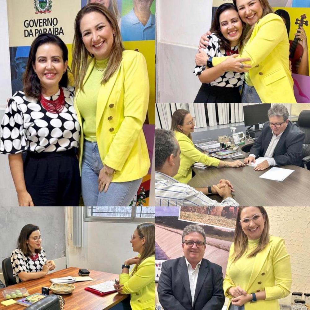 Prefeita de Bom Jesus Denise Bayma vem a Capital e busca novas parcerias com secretários de Estado