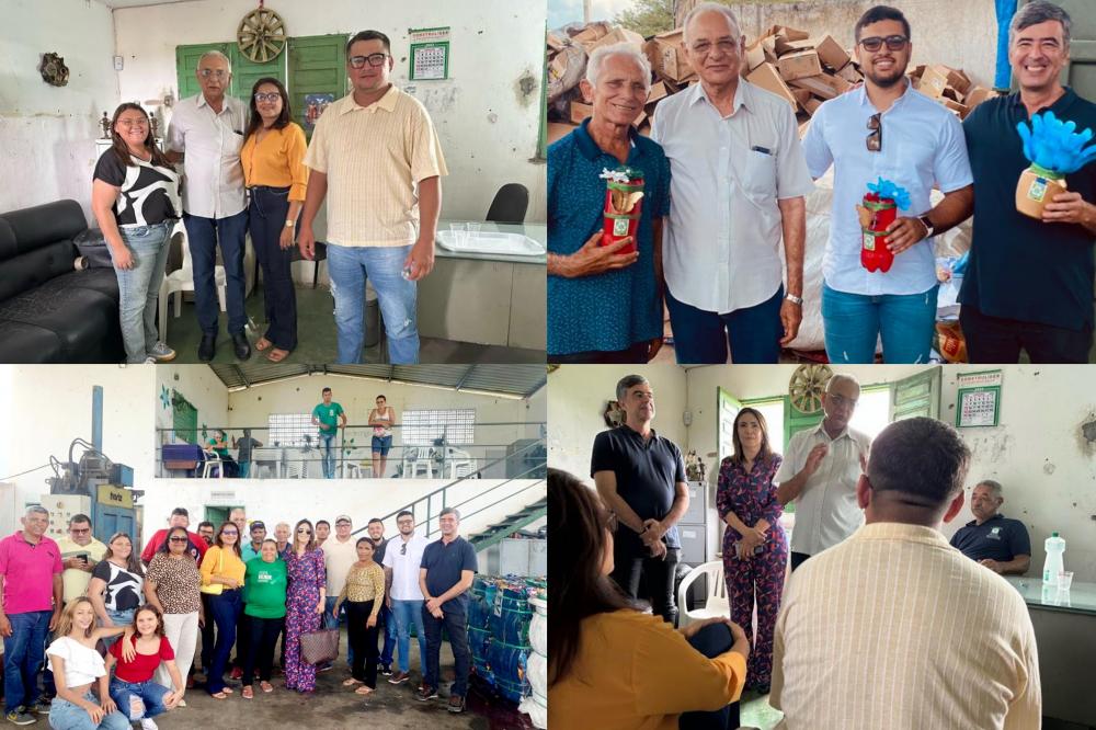 Comitiva de São José do Bonfim visita Cooperativa de reciclagem na cidade de Itabaiana PB