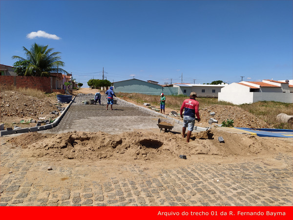 Em Bom Jesus segunda etapa de pavimentação em duas ruas será iniciada em breve na sede do município