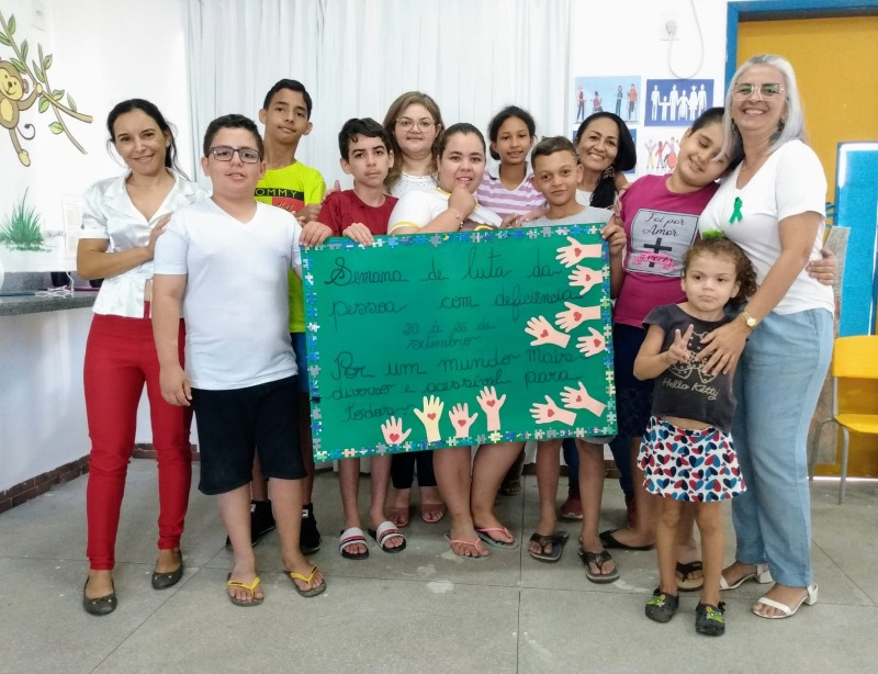 Quixaba abre a Semana da Luta da Pessoa com Deficiência na Creche Tudinha Pereira