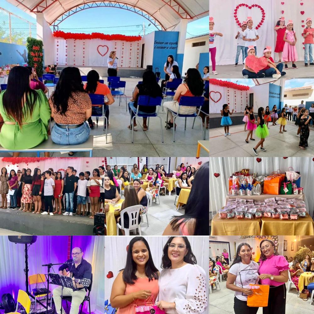 Em Quixaba, jantar e café da manhã marcam comemorações alusivas ao Dia das Mães na rede municipal de ensino