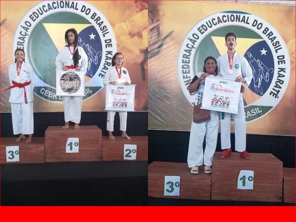 Delegação de Bom Jesus faz bonito na etapa Norte e Nordeste da 5ª Copa de Karatê