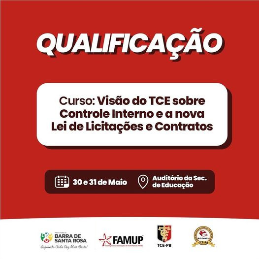 Barra de Santa Rosa sediará importante evento promovido pela FAMUP.