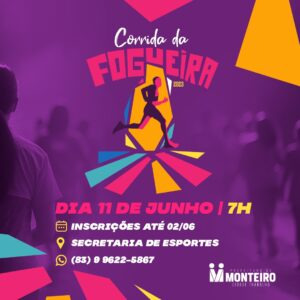 Secretaria de esportes de Monteiro finaliza preparativos para a Corrida da Fogueira edição 2023