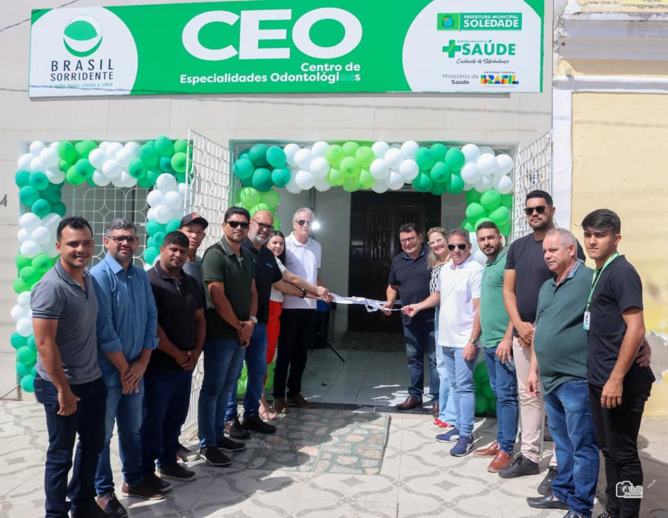 Prefeito de Soledade, Geraldo Moura Ramos, inaugura novas instalações do CEO.