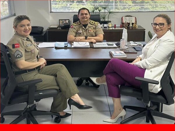 Prefeita de Bom Jesus se reúne com comando da PM e cobra reforços na segurança pública no município