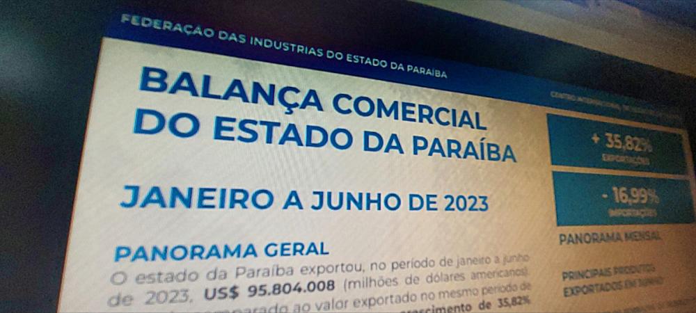 Paraíba mantém taxa de crescimento nas exportações no primeiro semestre; calçados continuam em destaque