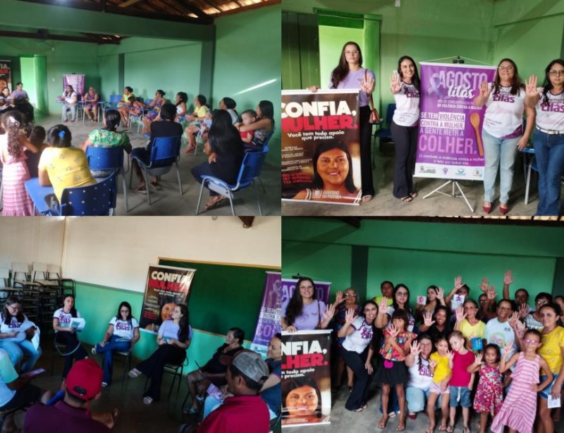 Em São Jose do Bonfim, Departamento da Mulher realiza atividades alusivas a Agosto Lilás 