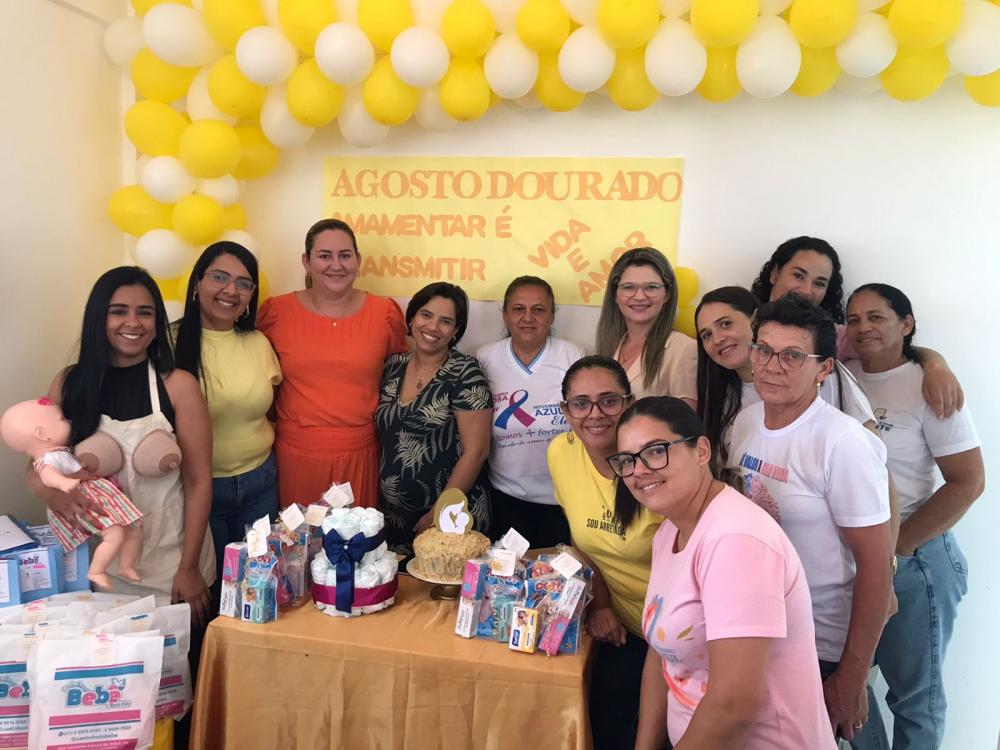Secretaria de Saúde de Monteiro realiza ações na Campanha do Agosto Dourado para estimular a amamentação