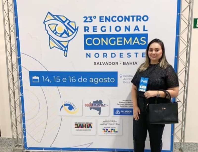 Secretária de Assistência Social de Riacho dos Cavalos participa de Encontro do CONGEMAS