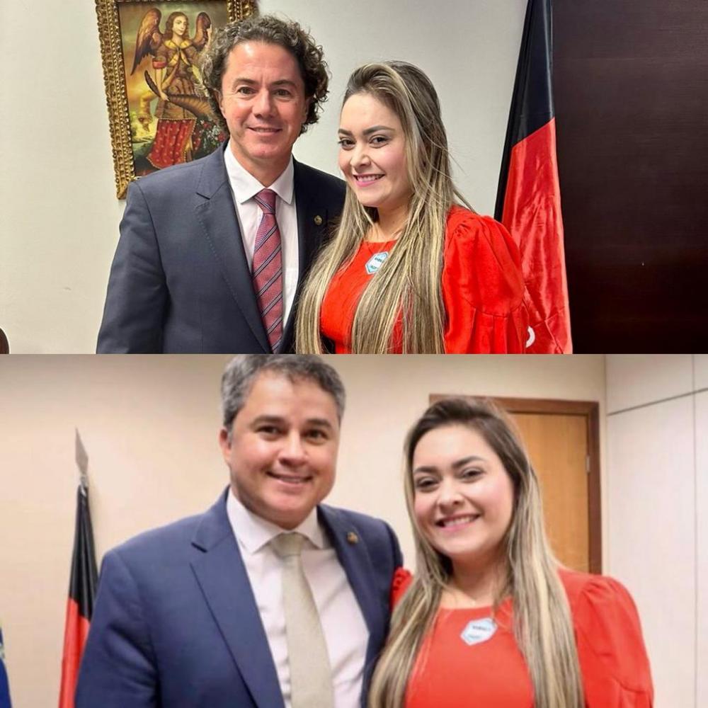 Secretária de Riacho dos Cavalos vai a Brasília em busca de recursos para a Saúde 