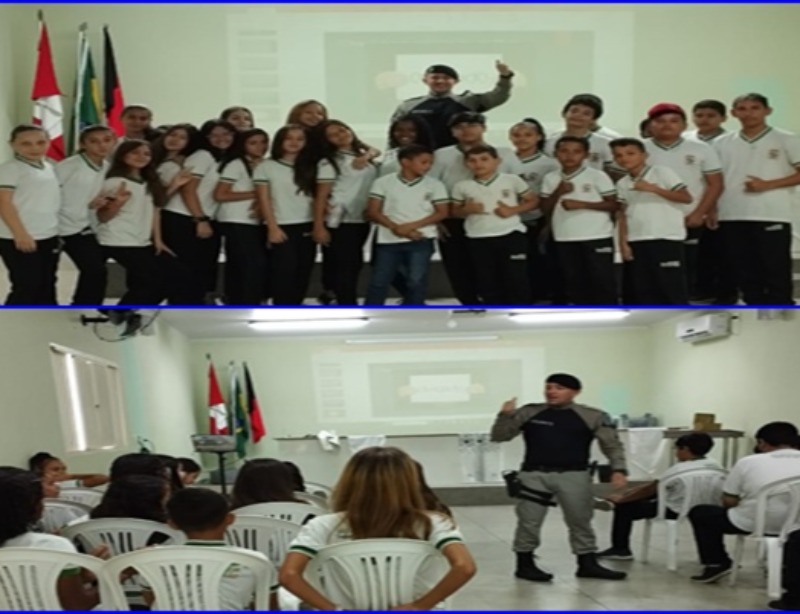 Alunos de escolas de São José do Bonfim participam de atividades do Proerd