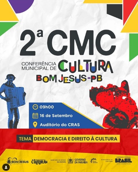 Prefeitura de Bom Jesus irá realizar a 2ª Conferência Municipal de Cultura