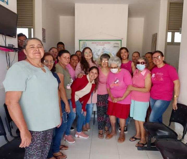 Prefeitura de Soledade realiza palestra na sala de espera realizada na UBS da Viração sobre Outubro Rosa