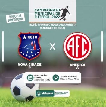 Prefeitura de Maturéia inicia Campeonato Municipal de Futebol neste sábado