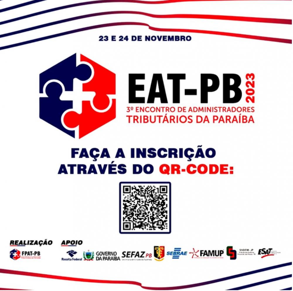 Inscrição para 3º Encontro de Administradores Tributários da Paraíba termina nesta quarta-feira