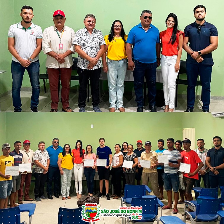 Prefeitura de São Jose do Bonfim realiza entrega de certificados de diversos cursos em parceria com SENAR