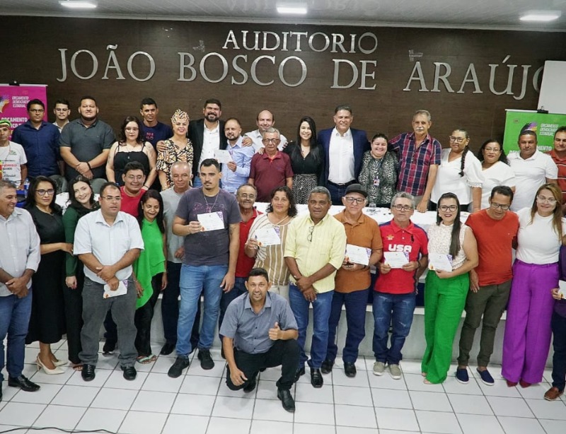 Representantes de São José do Bonfim são diplomados e tomam posse como conselheiros do Orçamento Democrático Estadual