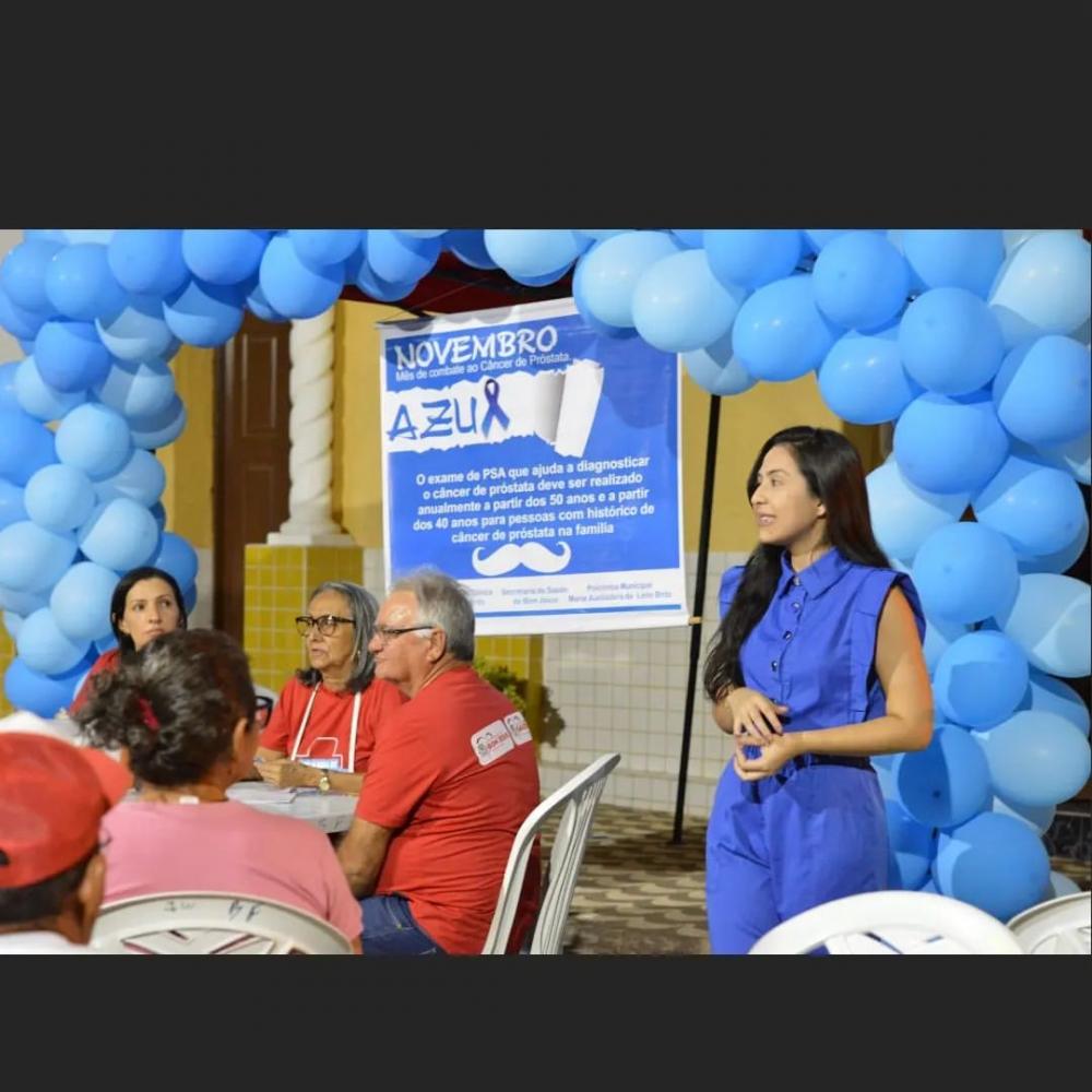 Secretaria de Saúde de Bom Jesus realiza grande ação de Novembro Azul durante mês