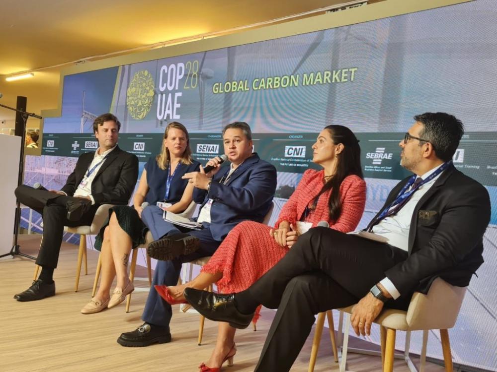 Na COP 28 senador Efraim debate governança responsável e desenvolvimento sustentável 