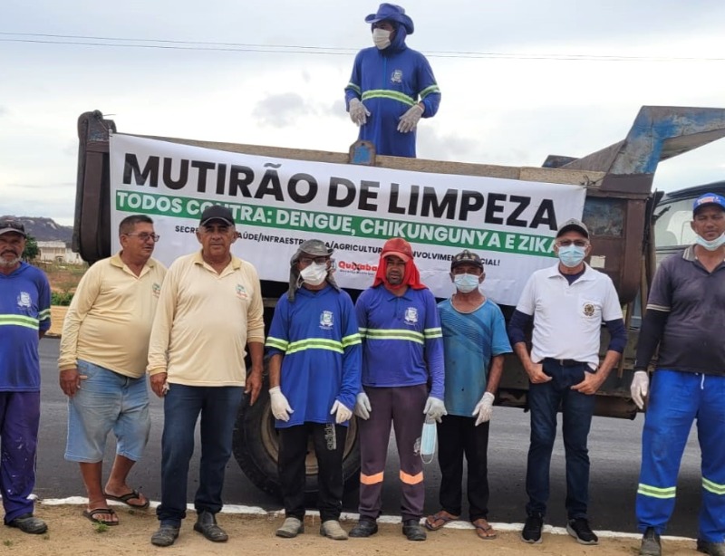Prefeitura de Quixaba realiza mutirão de limpeza em combate às arboviroses