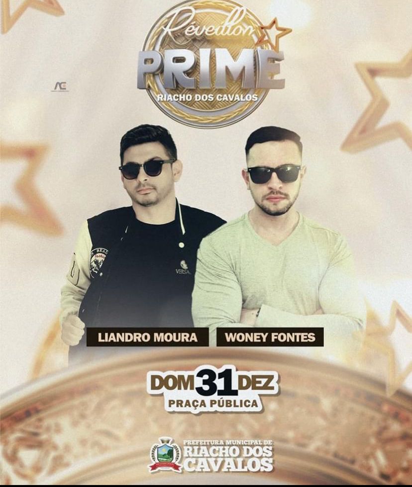 Prefeitura de Riacho dos Cavalos realiza Réveillon Prime neste sábado (31)