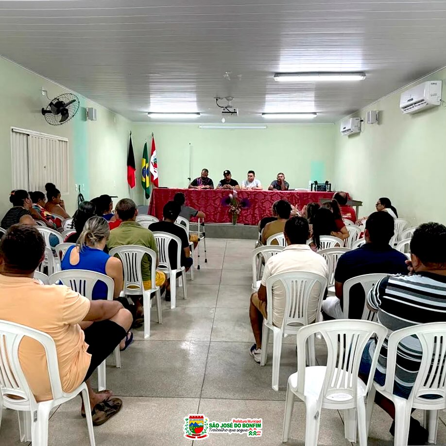 Prefeitura de São Jose do Bonfim realiza reunião para quem quer comercializar no Bonfim folia 2024.