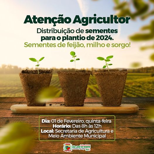 Prefeitura de São Jose do Bonfim realiza distribuição de sementes 