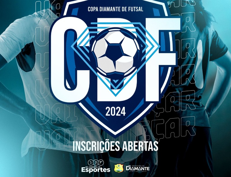 Prefeitura de Diamante abre inscrições para a 1ª Copa Diamante de Futsal Masculino e Feminino