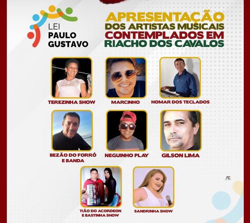 Prefeitura de Riacho dos Cavalos realiza um show com artistas locais neste sábado(03) no Ginásio O Pereirão