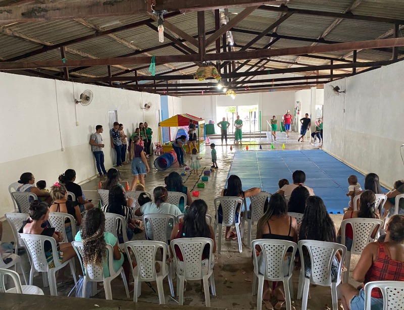 Prefeitura de Diamante promove encerramento de programação da primeira infância com a participação de crianças