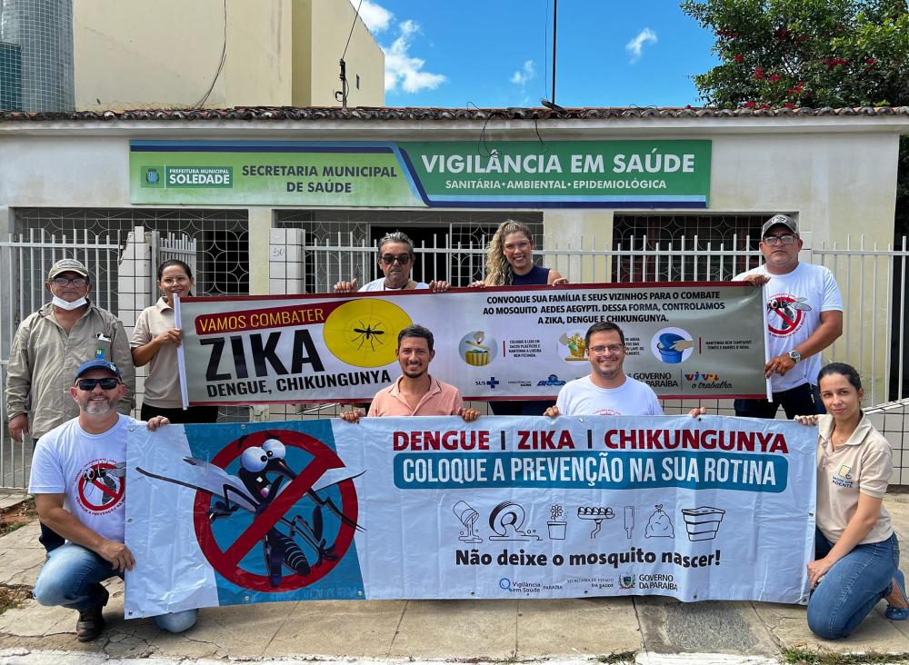 Prefeitura de Soledade realizou na feira central ações de prevenção e combate às arboviroses.