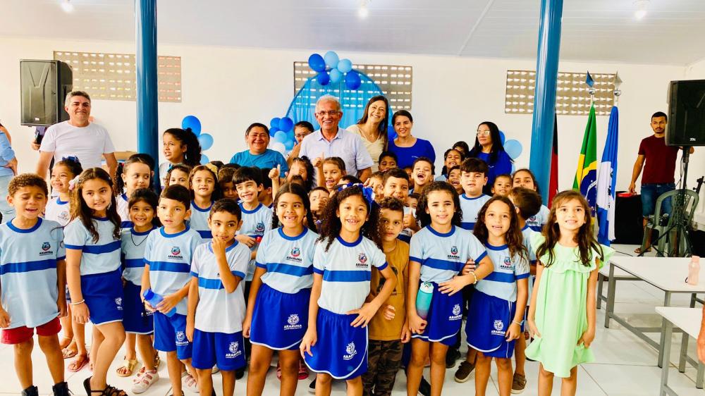 Prefeitura de Araruna inaugura refeitório na Escola Municipal Rita Nunes da Costa