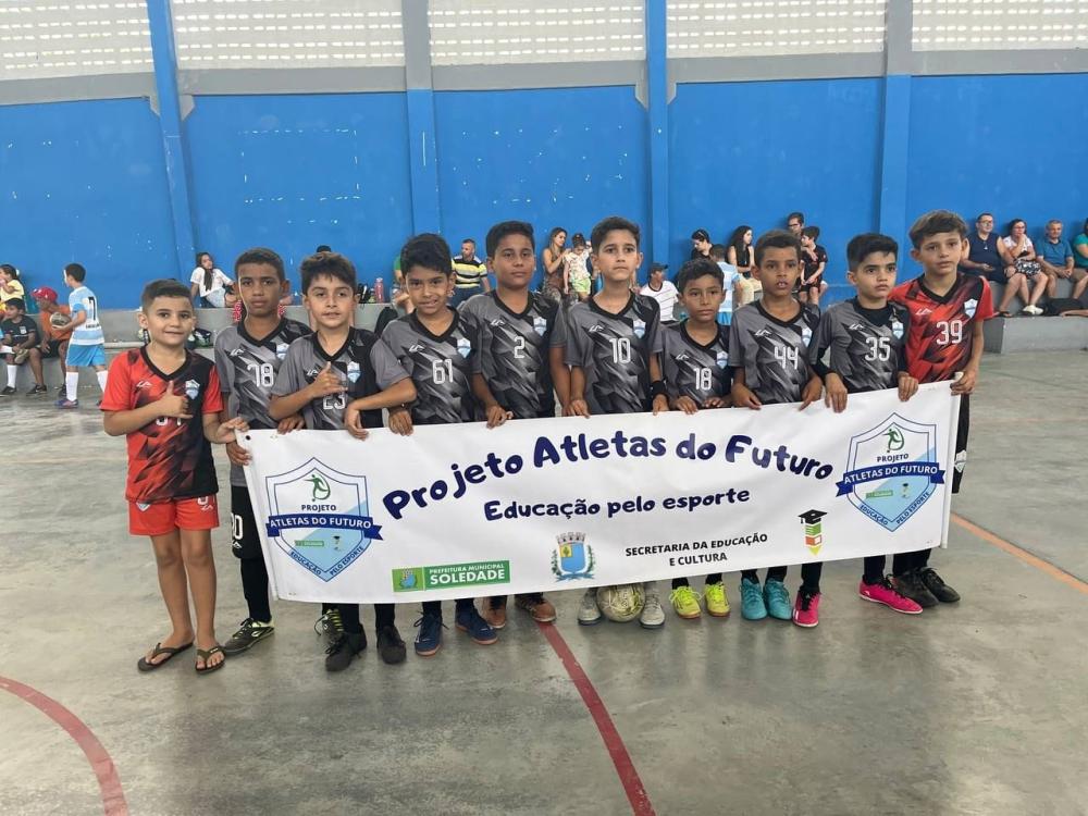 Em Soledade, Projeto Atletas do Futuro dá início a participação em jogos e disputas na categoria Futsal.