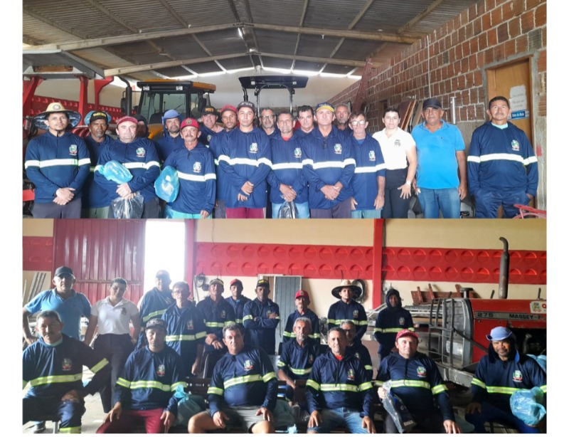 Prefeitura de Quixaba entrega fardamento de servidores da Secretaria de Infraestrutura e Urbanismo