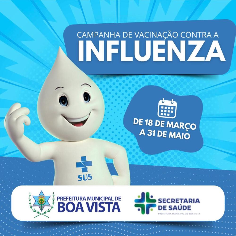 Boa Vista inicia a Campanha de Vacinação contra Influenza 